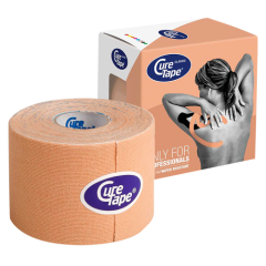 Curetape kinesiologinen teippi Beige 5mx5cm 1 KPL